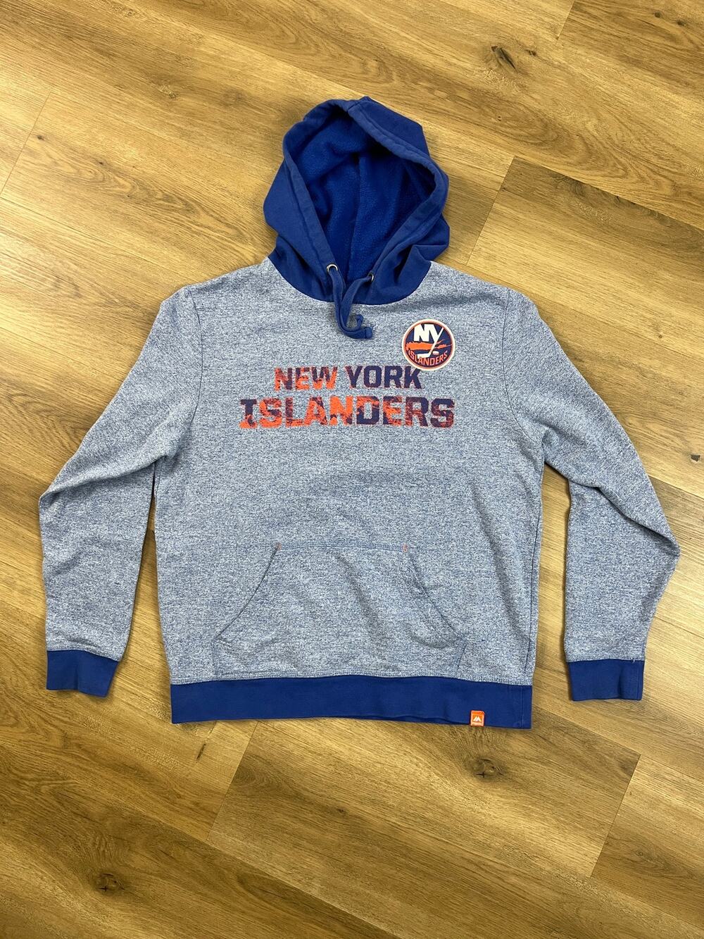 New York Islanders Majestic NHL Hoodie Grey M